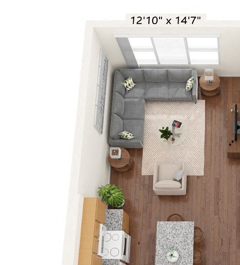 One Bedroom Floor Plan One Bedroom - A Floor Plan at Bren Road Station 55+ Apartments, Minnesota